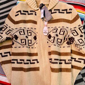 NWT Pendleton Mens The Original Westerley Lambswool Cardigan Sweater Wool Large